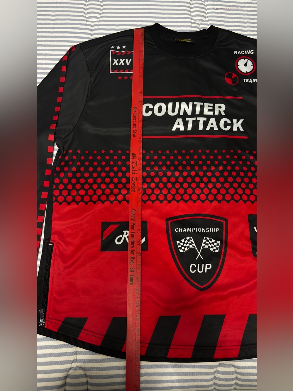 Red & Black Racing Long-Sleeve Top - Picture 5 of 8